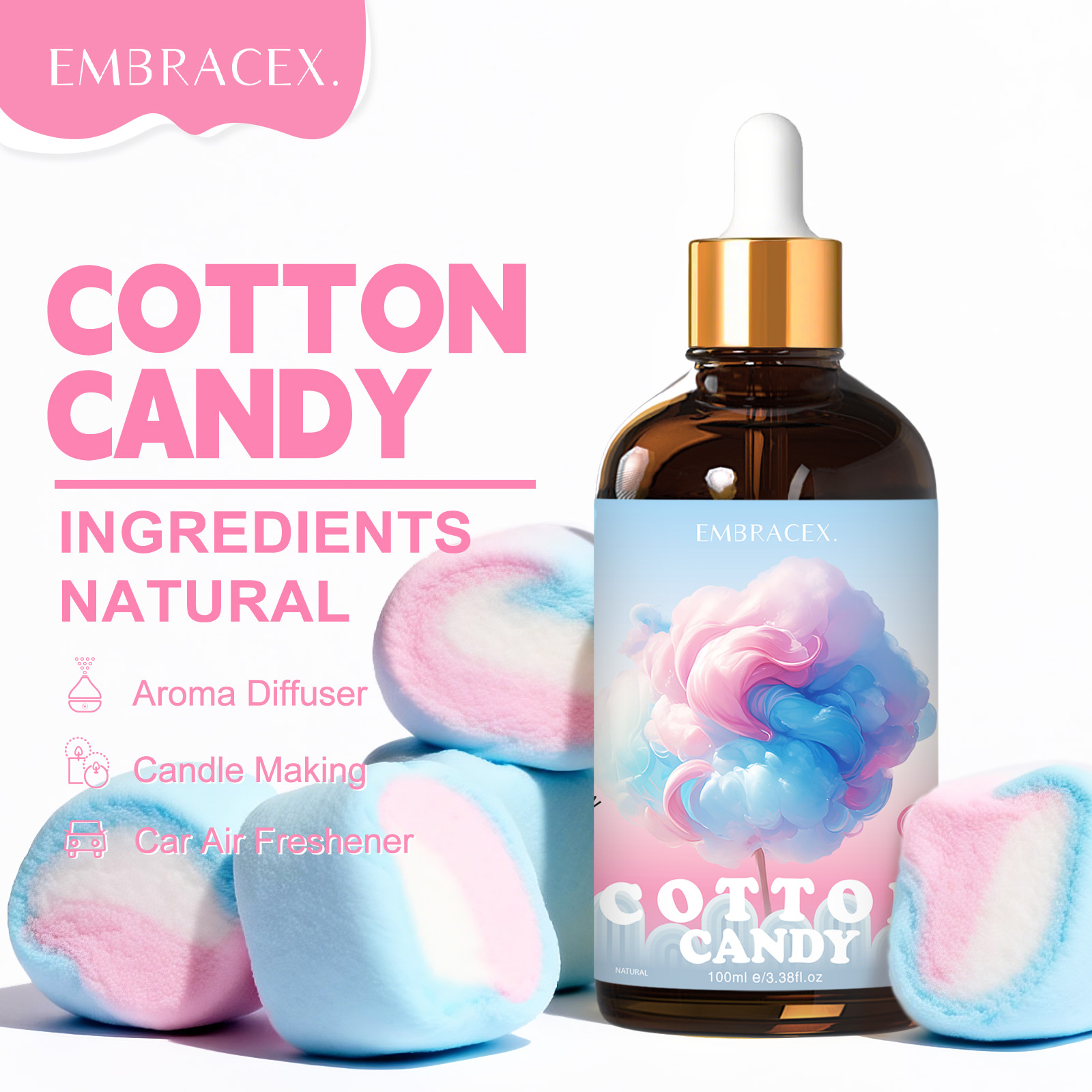 Candle Supplies Free Shipping - 100ml Cotton Candy Fragrance Oils Diffusers