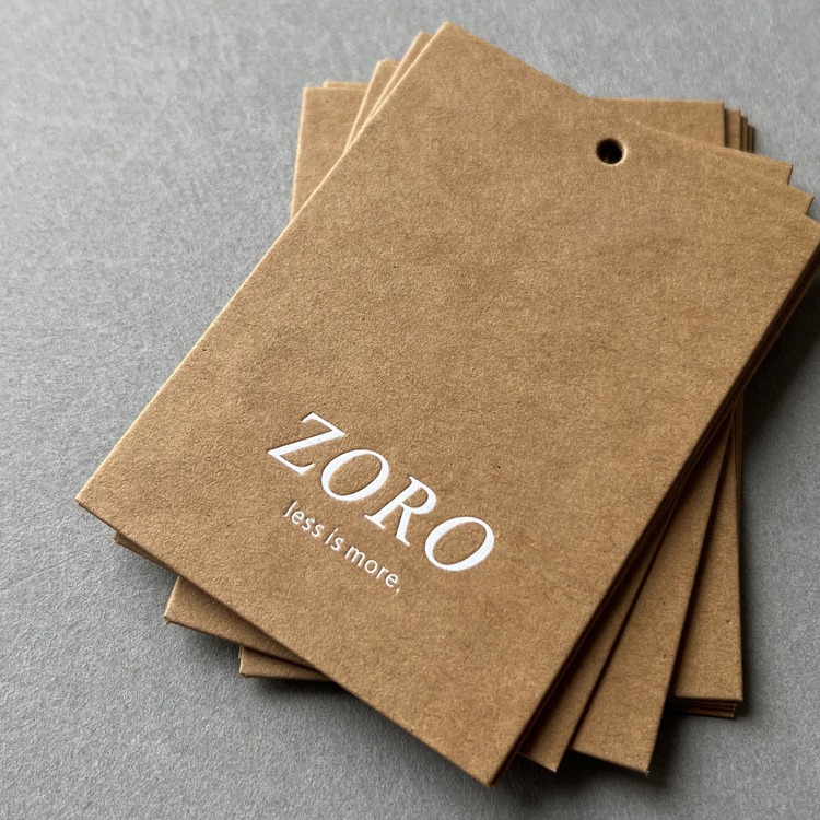 Kraft Hang Tag - Custom Clothing Tags High Quality Kraft