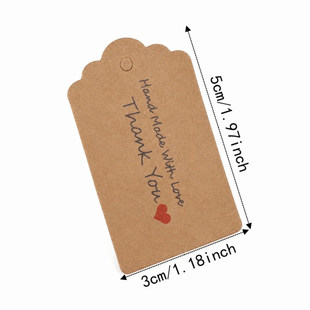 100pcs Handmade Kraft Paper Ha - Kraft Hang Tag ulasan dan harga