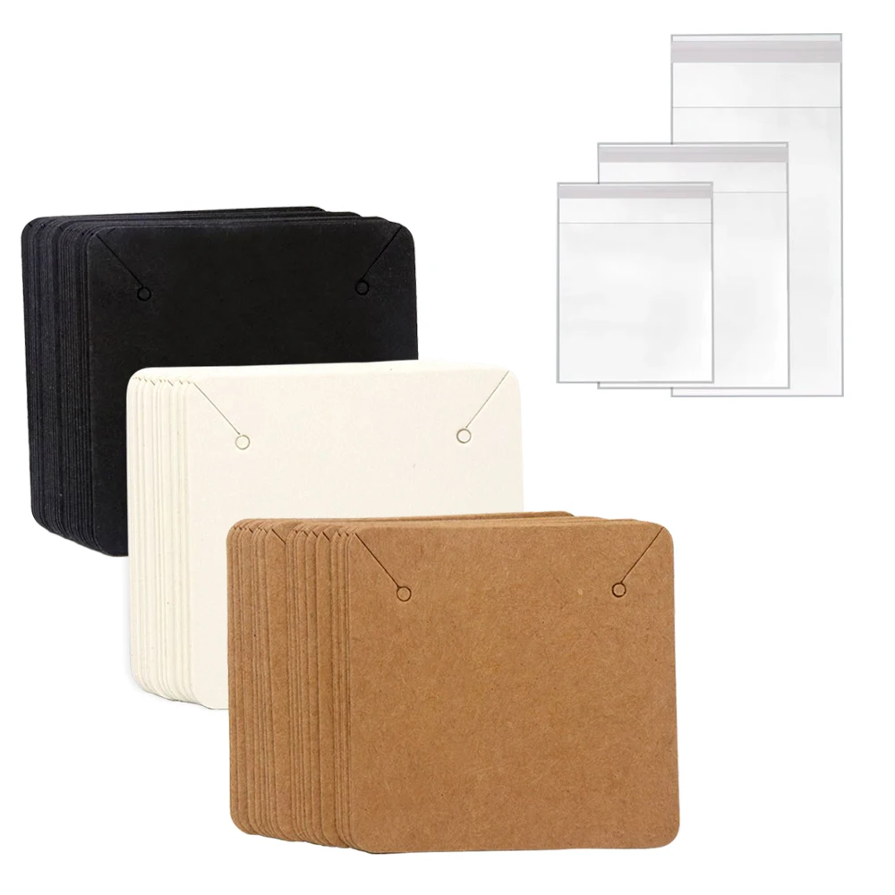 50PCS 5x5cm Blank Kraft Paper  - Kraft Hang Tag ulasan dan harga