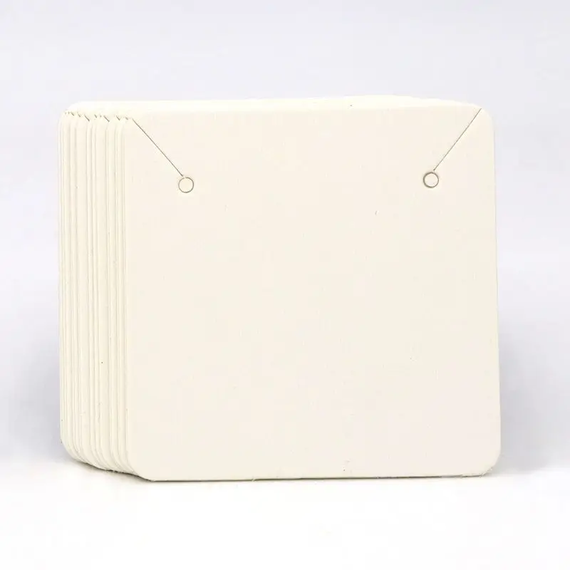 50PCS 5x5cm Blank Kraft Paper  - Kraft Hang Tag ulasan dan harga