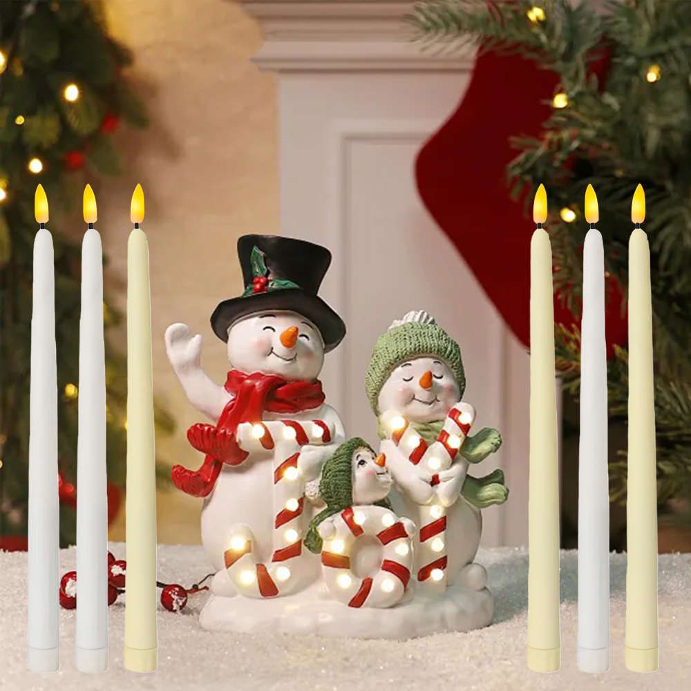 6pcs LED Flameless Taper Candl - Candle Supplies Free Shipping ulasan dan harga