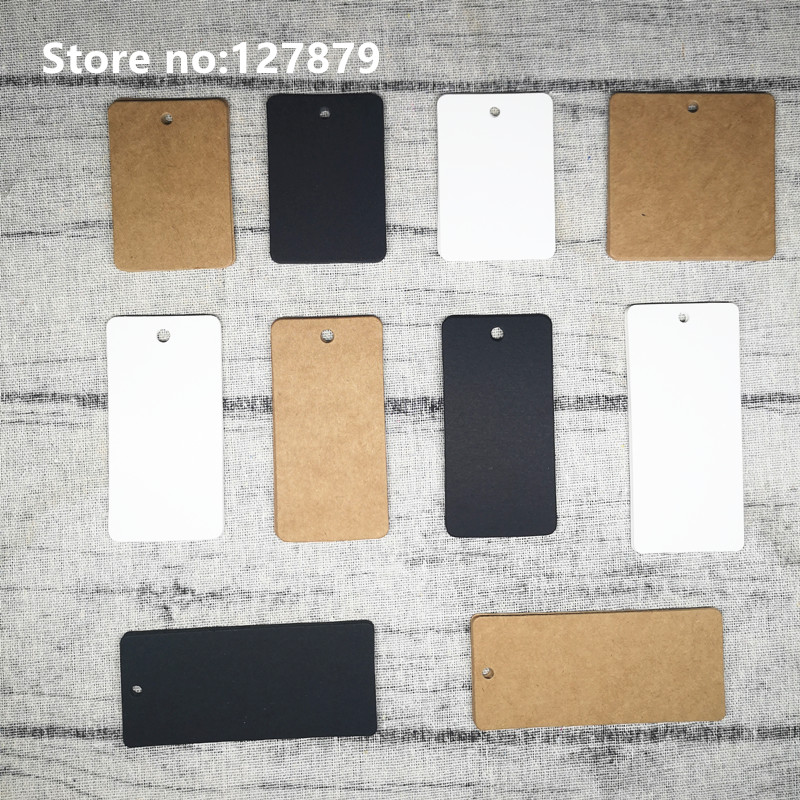 100PCS Multi Sizes Kraft Paper - Kraft Hang Tag ulasan dan harga