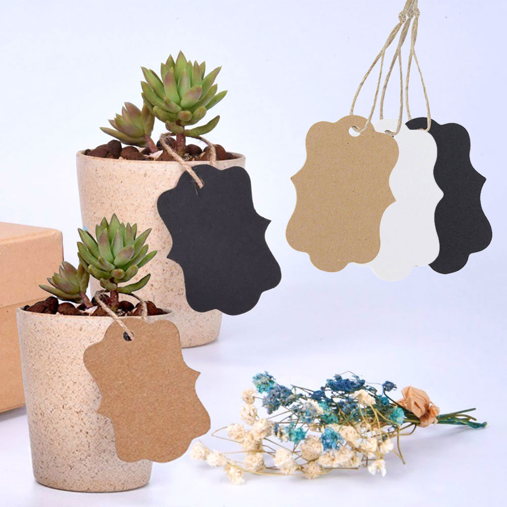 For Fun 100PCS Kraft Paper Tag - Kraft Hang Tag ulasan dan harga