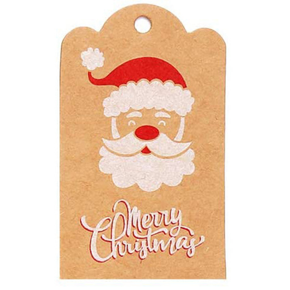 Merry Christmas Tags Kraft Pap - Kraft Hang Tag ulasan dan harga