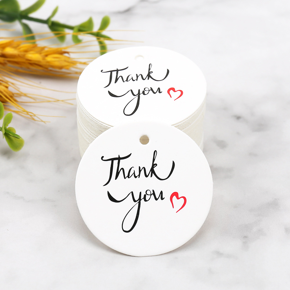 100pcs Thank You Kraft Paper T - Kraft Hang Tag ulasan dan harga