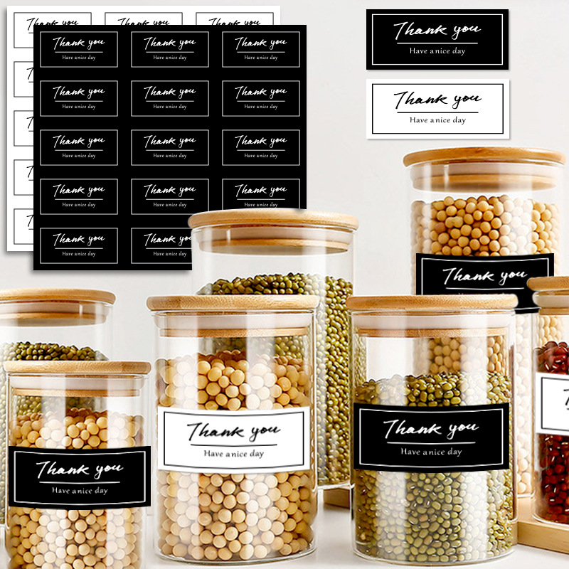 150pcs Thank You Label Sticker - Kraft Hang Tag ulasan dan harga